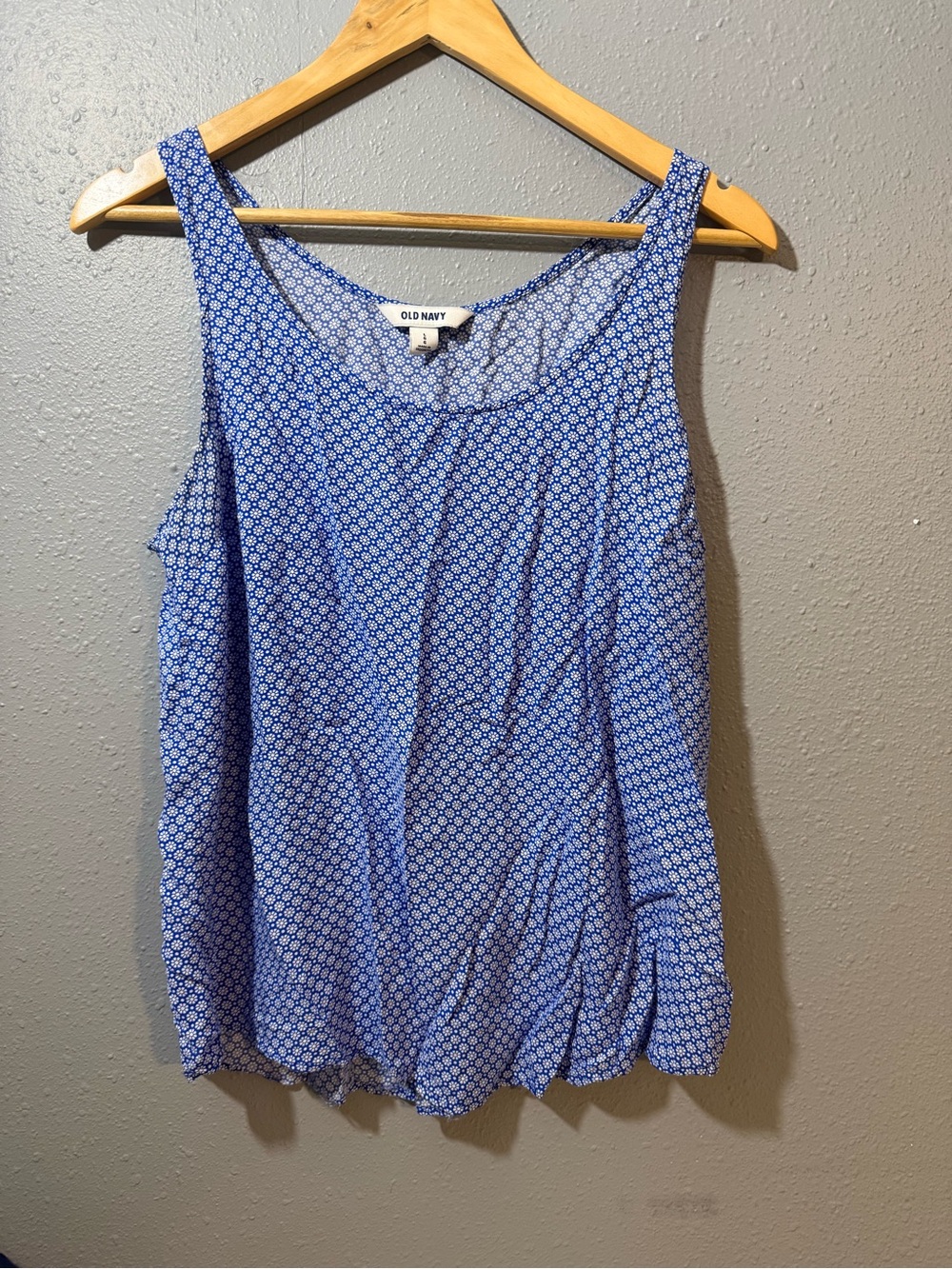 Old Navy Blue Printed Sleeveless Camisole
